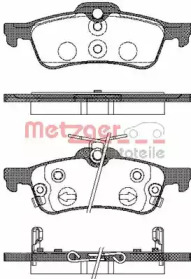 Комплект тормозных колодок METZGER 0862.02